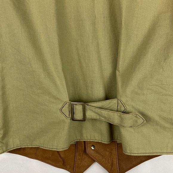 VTG Roundtree & Yorke Mens Sz L Genuine Leather Suede Vest Cowboy Rodeo Western - Picture 8 of 14